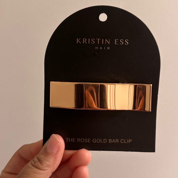 Kristin Ess Rose Gold Bar Clip - Picture 1 of 3